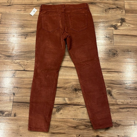 NWT Old Navy Rust Corduroy Mid-rise Rockstar size 8 - Picture 3 of 3